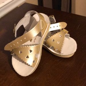 Gold (metallic) Salt water baby/toddler sandals